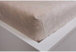 Jerry Fabrics Krémszínű gumis mikroflanel lepedő 180x200 cm Basic - Jerry Fabrics