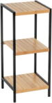 Casa Selección Fekete-natúr színű bambusz polcos állvány 30x70 cm - Casa Selección