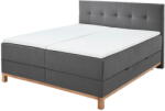 meise.möbel Sötétszürke boxspring ágy tárolóhellyel 180x200 cm Catania - Meise Möbel