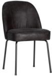 WOOOD Fekete bőr étkezőszék szett 2 db-os Vogue - WOOOD