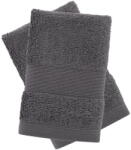 Catherine Lansfield Sötétszürke frottír pamut törölköző szett 2 db-os 30x30 cm Anti-Bacterial - Catherine Lansfield