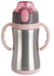 Orion Világos rózsaszín rozsdamentes acél gyerek ivópalack 330 ml - Orion
