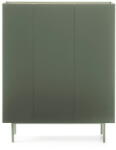 Teulat Zöld magas komód tölgyfa dekorral 95x120 cm Arista - Teulat