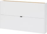Germania Fehér billenő ajtós függő cipőtartó tölgyfa dekorral 140x83x18 cm Ameca - Germania