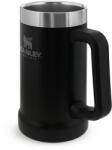 STANLEY Fekete rozsdamentes acél termobögre 700 ml The Big Grip Beer Stein Black - Stanley