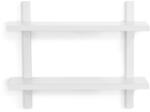 Spinder Design Fehér többszintes fém fali polc 60 cm Hola - Spinder Design