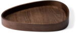 LIND DNA Barna dekoratív fa tárolódoboz 26x23x3 cm Curve L - LIND DNA