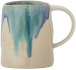 Bloomingville Kék-bézs agyagkerámia bögre 450 ml Yori - Bloomingville