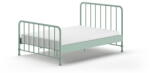 VIPACK Zöld fém egyszemélyes ágy ágyráccsal 140x200 cm BRONXX - Vipack