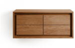 Kave Home Barna teakfa fali mosdó alatti szekrény 90x40 cm Kenta - Kave Home
