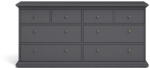 Tvilum Szürke alacsony komód 183x87 cm Paris - Tvilum