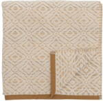 Bloomingville Mustársárga-krémszínű pamut fürdőlepedő 140x70 cm Malou - Bloomingville