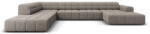 Cosmopolitan Design Sötétszürke sarokkanapé (bal oldali-U alakú) Chicago - Cosmopolitan Design