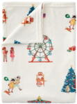 Belle & Boo Fehér mikroplüss gyerek takaró 150x200 cm Christmas Fairground - Belle & Boo