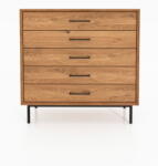 The Beds Natúr színű tölgyfa magas komód 97x95 cm Abies - The Beds