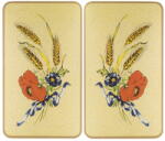 Maximex Edzett üveg tűzhely fedőlap szett 2 db-os 52x30 cm Corn-Flowers - Maximex