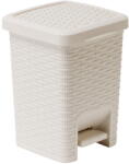 Addis Rattan Pedal Bin Calico krémszínű fürdőszobai pedálos szemetes, 6 l - Addis
