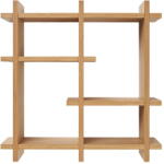 House Nordic Natúr színű többszintes fali polc tölgyfa dekorral 40 cm Olsberg - House Nordic