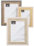 Unimasa Barna-natúr színű műanyag álló-fali képkeret szett 3 db-os 19x24 cm - Casa Selección