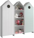 Vipack Fehér-világoskék nyitott gyerek ruhásszekrény 173x171, 5 cm CASAMI - Vipack