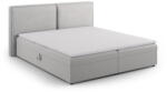 Cosmopolitan Design Világosszürke ágyneműtartós boxspring ágy 160x200 cm Arendal - Cosmopolitan Design