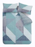 Catherine Lansfield Kékeszöld kétszemélyes ágyneműhuzat 200x200 cm Larsson Geo - Catherine Lansfield