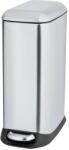 WENKO Ezüstszínű rozsdamentes acél pedálos szemetes 12 l Design - Wenko