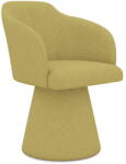 makamii Sárga kárpitozott étkezőfotel Kanoa - Makamii