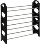 Premier Housewares Fekete-ezüstszínű fém cipőtartó állvány Tavia - Premier Housewares