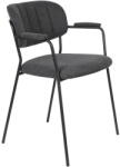 White Label Living Antracitszürke étkezőszék szett 2 db-os Jolien - White Label