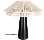 Dutchbone Fekete-fehér asztali lámpa textil búrával (magasság 62 cm) Elon - Dutchbone