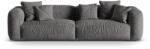 Micadoni Szürke bársony moduláris kanapé 320 cm Martina - Micadoni
