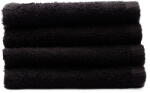 Catherine Lansfield Fekete gyorsan száradó frottír pamut törölköző szett 4 db-os 30x30 cm Quick Dry - Catherine Lansfield