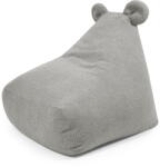 SLOWDOWN Világosszürke buklé gyerek babzsákfotel Snug 80 Bear - SLOWDOWN
