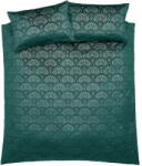 Catherine Lansfield Zöld kétszemélyes-hosszabbított ágyneműhuzat 230x220 cm Art Deco Pearl - Catherine Lansfield