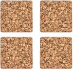 ZicZac Natúr színű parafa poháralátét szett 4 db-os Querco - ZicZac - bonami - 3 040 Ft