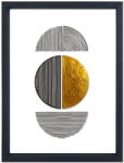 Vavien Artwork Shapes II. üvegezett kép fekete keretben, 32 x 42 cm - Vavien Artwork
