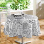 douceur d'intérieur PVC lemosható asztalterítő ø 160 cm Persane - douceur d'intérieur