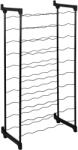 Metaltex Fekete fém bortartó polcos állvány palackok száma 50 Barbera - Metaltex