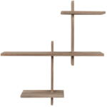 House Nordic Natúr színű többszintes borovi fenyő fali polc Gavi - House Nordic