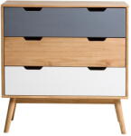 Marckeric Cusco komód tömör borovi fenyőből, szélesség 80 cm - Marckeric