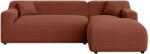 Ropez Téglavörös kordbársony sarokkanapé (jobb oldali-heverő résszel) Martin - Ropez
