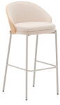 Kave Home Bézs-világos natúr színű bárszék (ülésmagasság 77 cm) Eamy - Kave Home