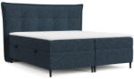 Maison de Reve Sötétkék ágyneműtartós boxspring ágy 200x200 cm Sinai - Maison de Rêve