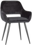 WOOOD Fekete kárpitozott karfás étkezőfotel szett 2 db-os Jelle - WOOOD