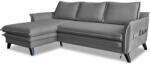 Miuform Charming Charlie sötétszürke kinyitható sarokkanapé, bal oldali - Miuform