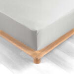 douceur d'intérieur Fehér gumis pamut-perkál lepedő 160x200 cm Percaline - douceur d'intérieur