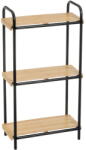 Casa Selección Fekete-natúr színű bambusz polcos állvány 41x77 cm - Casa Selección