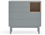 Teulat Kék-szürke alacsony komód 90x90 cm Corvo - Teulat