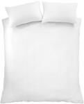 Catherine Lansfield Fehér egyszemélyes krepp ágyneműhuzat 135x200 cm Heatset Wave - Catherine Lansfield